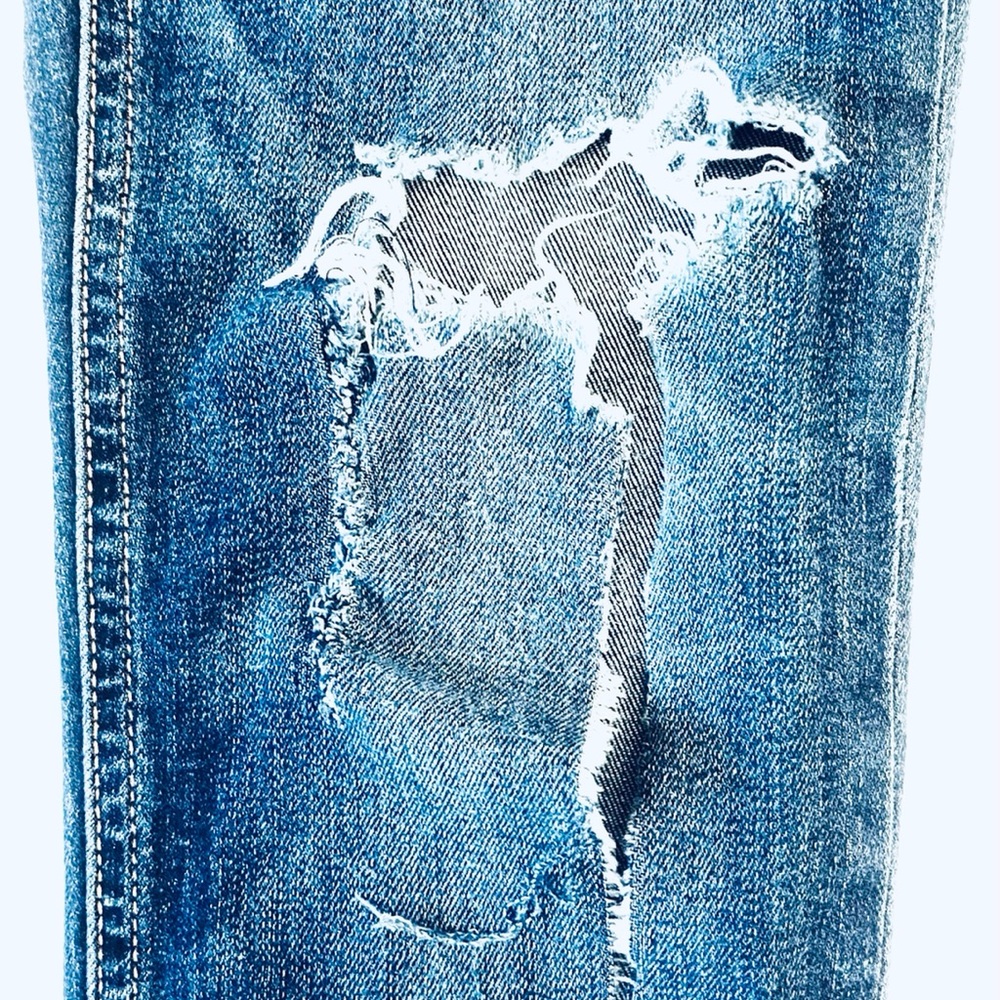 Euc Rag And Bone Capris Distressed Sz 26 - image 5